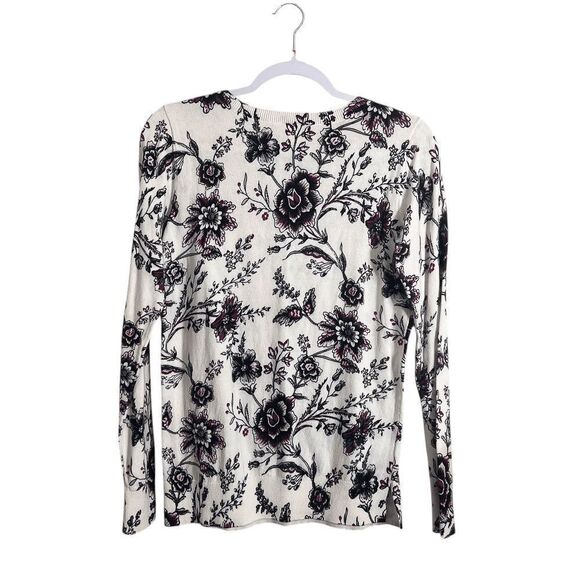 Loft || Womens Top || Small Floral Long Sleeve Sweater - Picture 2 of 3